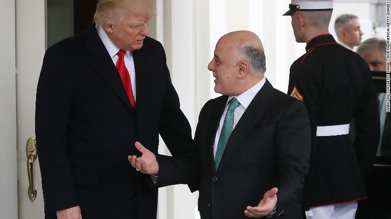 President Trump welcomed Prime Minister Abadi to the White House in March 2017.