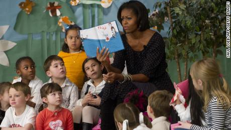 Philip Nel is the author of "Was the Cat in the Hat Black?: The Hidden Racism of Children's Literature, and the Need for Diverse Books." Pictured here, Michelle Obama reads "Cat in the Hat" to a group of children. 