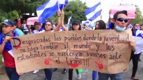 protestas en nicaragua choques en la universidad politecnica lkl lugo _00000908