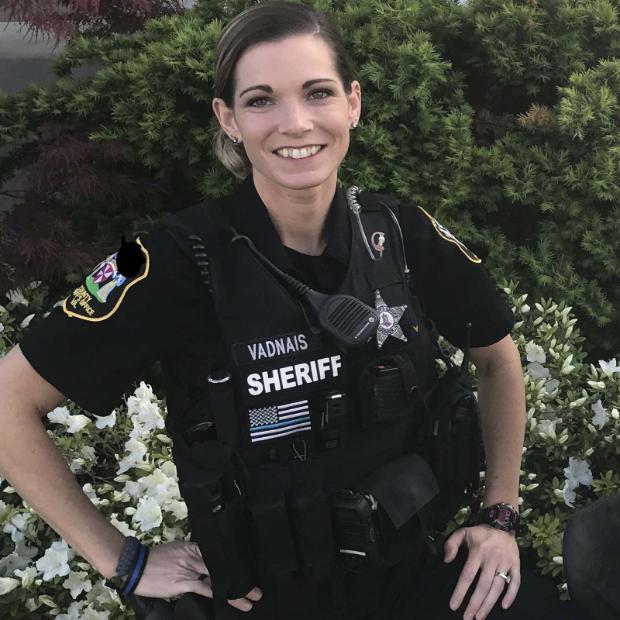 Marcie D. Vadnais is a sheriff’s deputy in Loudoun County, Virginia. Her gun went off on its own as she was removing her holstered Sig P320 pistol from her duty belt, she claims.
