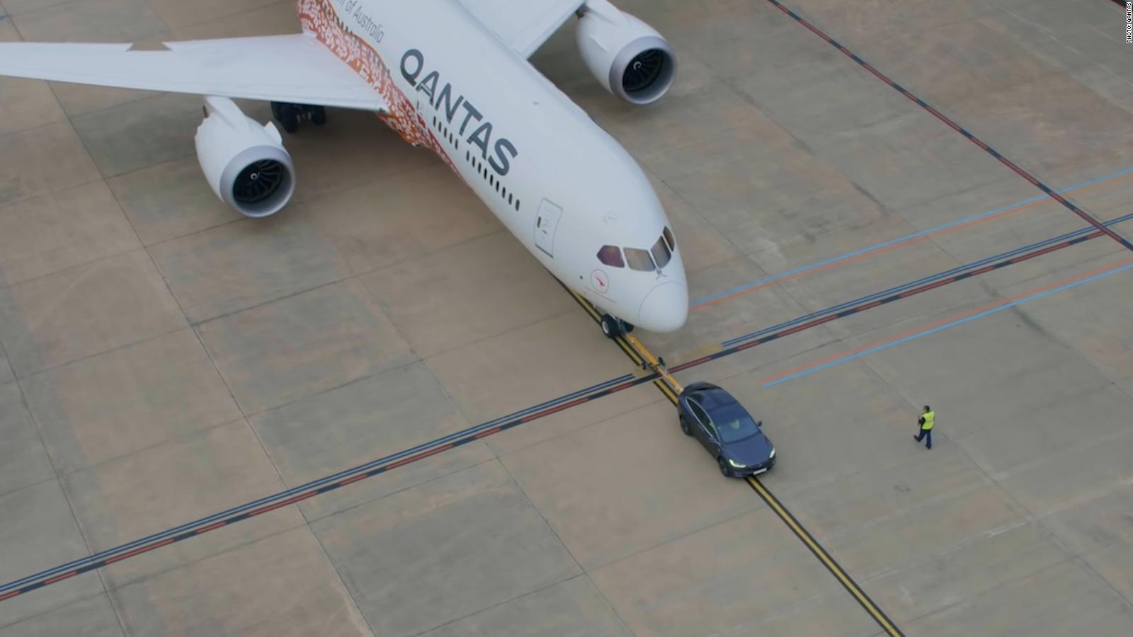 Watch: Tesla Model X Tows Plane, Breaks Record - CNN Video