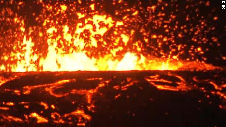 Watch lava spew from the Kilauea volcano