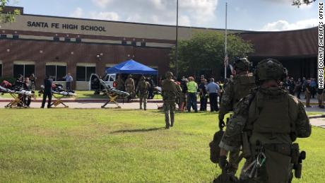 Harris County Sheriff Office tweet: 

ìWe are assisting @SantaFeISD with a multiple-casualty incident at Santa Fe High School. This is no longer an active shooting situation and the injured are being treated. #hounewsî 

GUIDANCE:  ìmultiple casualty incidentî can mean INJURIES or DEATHSódo not take this tweet as confirmation of fatalities.