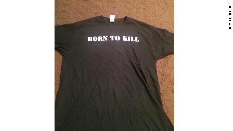 This image of a T-shirt was taken from a Facebook page belonging to Dimitrios Pagourtzis.