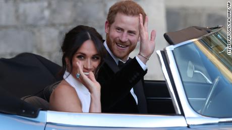 meghan markle second wedding gown