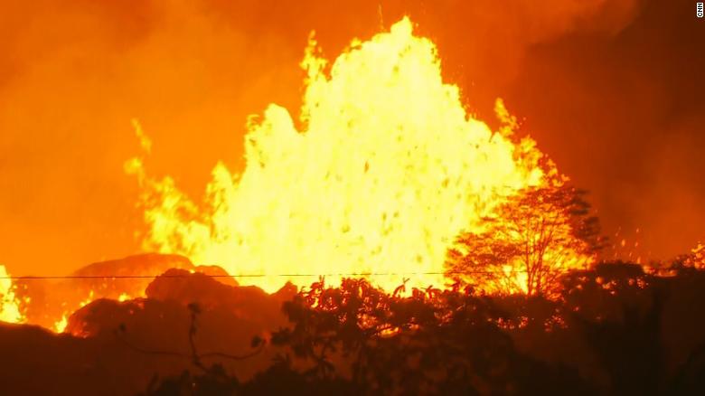 New danger as lava hits the Pacific Ocean