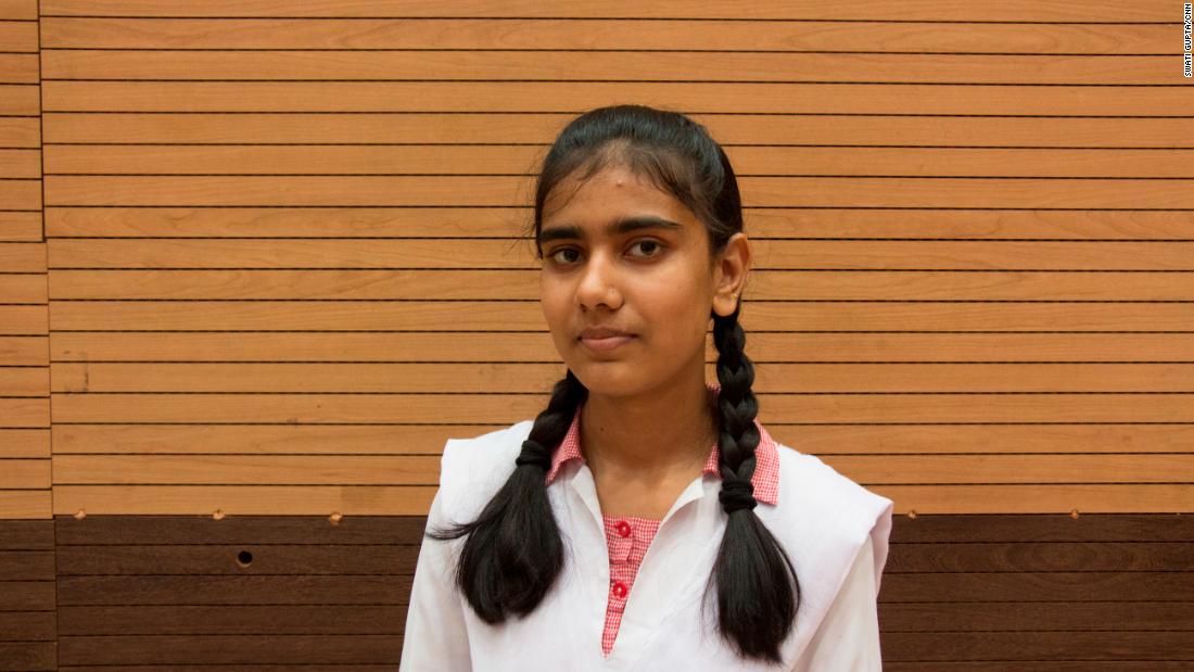 Sadia Habib is a student at a New Delhi school and is learning to protect herself.