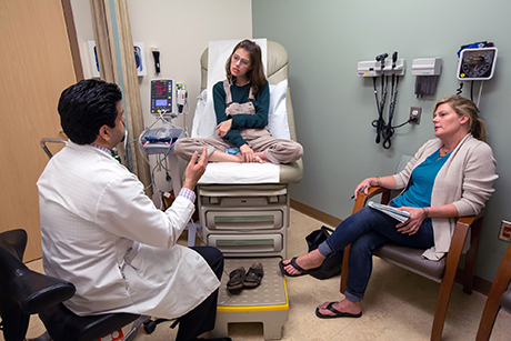 Dr. Kamyar Afshar explains the importance of Claire building her strength so she can handle the transplant, if she's given one. 