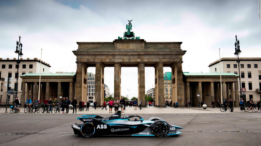 Former Formula One world champion Nico Rosberg treated fans at the Berlin E-Prix with the first public demonstration of the futuristic Gen 2  car. It will be raced in the all-electric Formula E series for its fifth season, which starts later this year.