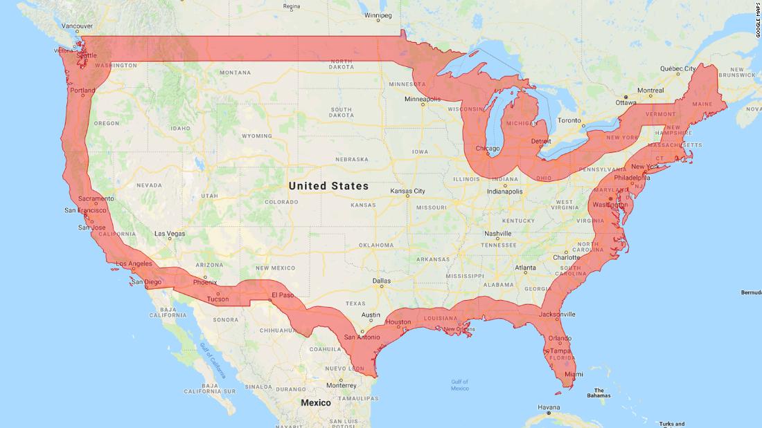 immigration checkpoints in california map The Us Border Is Bigger Than You Think Cnn immigration checkpoints in california map