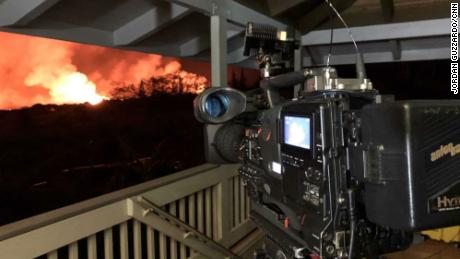 The view from behind CNN&#39;s Lava Cam.