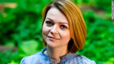 Yulia Skripal poses for the media during an interview in n London, Wednesday May 23, 2018. Yulia Skripal says recovery has been slow and painful, in first interview since nerve agent poisoning. (Dylan Martinez/Pool via AP)