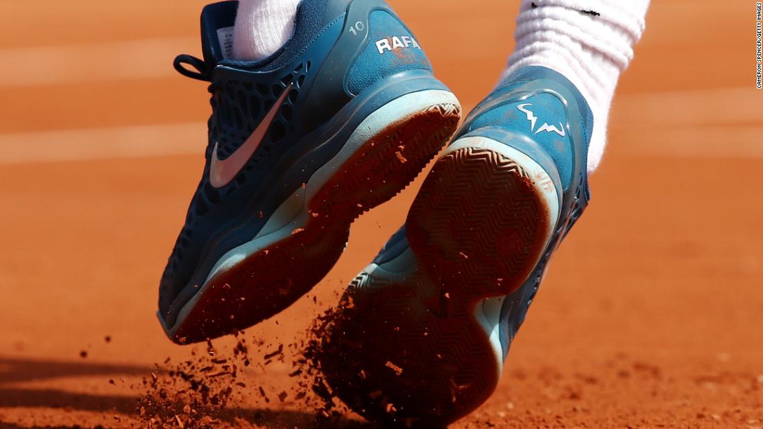 rafa nadal french open shoes