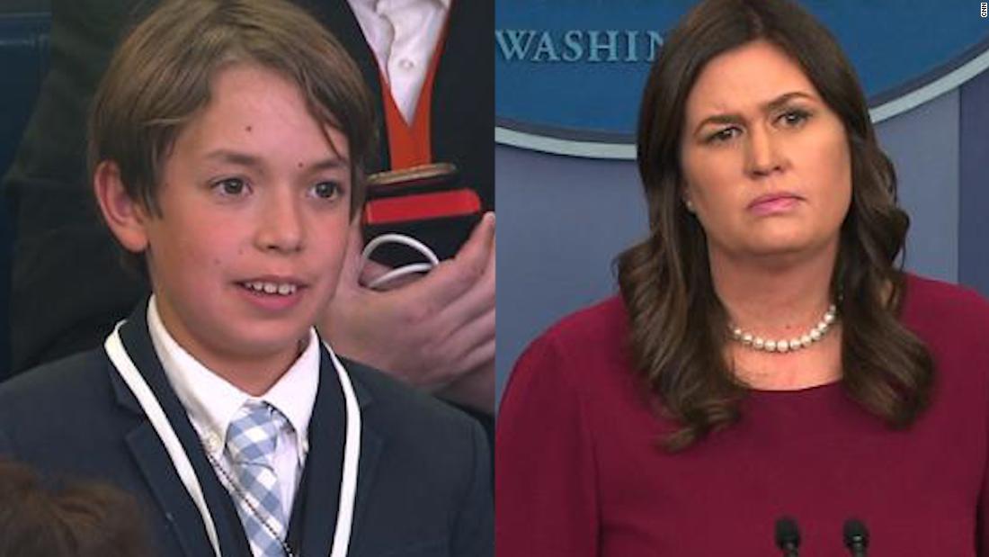 White House press secretary Sarah Sanders got emotional while answering a c...