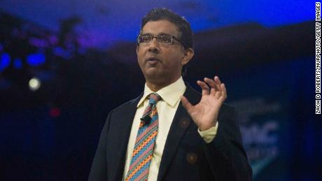 Dinesh D&#39;souza speaks at CPAC 2016 conference, March 5, 2016 in National Harbor, Maryland to promote his new film called The Secret History Of The Democratic Party (Photo by Zach D Roberts/NurPhoto) (Photo by NurPhoto/NurPhoto via Getty Images)