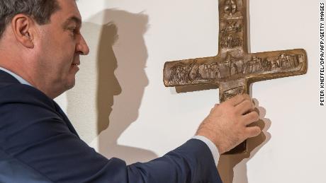 Crosses go up in public buildings across Bavaria as new law takes effect