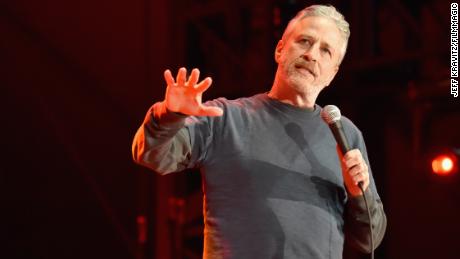 Jon Stewart performs on the Colossal Stage during Clusterfest at Civic Center Plaza and The Bill Graham Civic Auditorium on June 3, 2018 in San Francisco, California.
