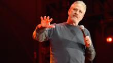 Jon Stewart performs on the Colossal Stage during Clusterfest at Civic Center Plaza and The Bill Graham Civic Auditorium on June 3, 2018 in San Francisco, California.