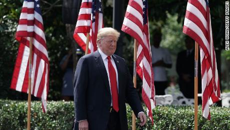 U.S. President Donald Trump arrives at a &#39;Celebration of America&#39; event on the south lawn of the White House June 5, 2018 in Washington, DC. (Alex Wong/Getty Images)