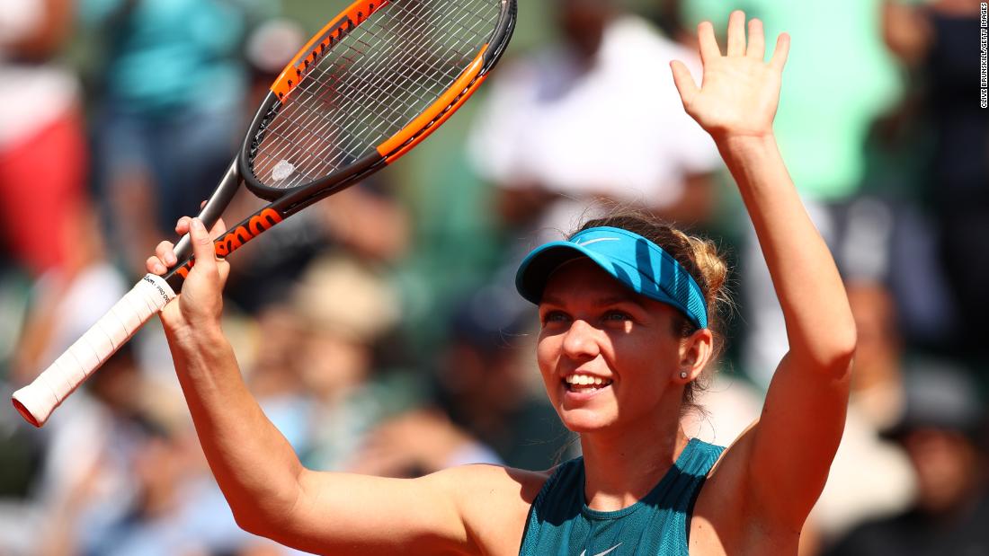 Halep had reached her second consecutive French Open final with a straight sets win over Garbine Murguruza of Spain. Halep retained her world No.1 spot as she bids for a first grand slam title. 