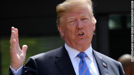 QUEBEC CITY, QC - JUNE 09:  US President Donald Trump speaks to the media after holding a press conference ahead of his early departure from the G7 Summit on June 9, 2018 in Quebec City, Canada. Canada are hosting the leaders of the UK, Italy, the US, France, Germany and Japan for the two day summit, in the town of La Malbaie.  (Photo by Leon Neal/Getty Images)