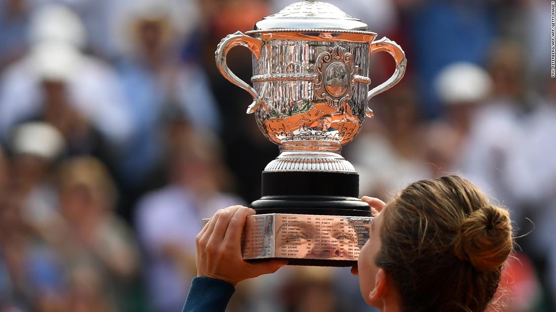 Halep finally got her name on the trophy, 10 years after winning the junior title at Roland Garros. 