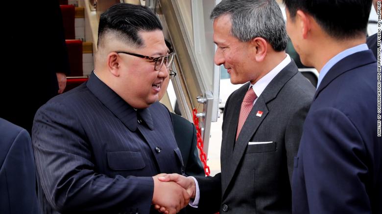 Kim Jong Un arrives in Singapore for historic summit; meets Singapore PM