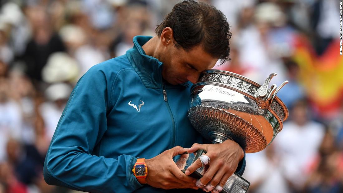 The Spaniard won his first French Open on his debut as a 19-year-old at Roland Garros and has only lost two matches since then.  