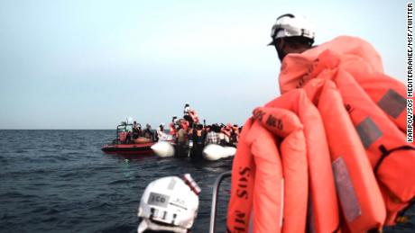 The Aquarius conducts a rescue over the weekend.