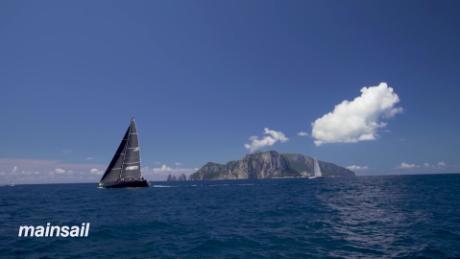 Italian sailing on beautiful Capri