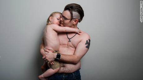 He gave birth. He breastfed. Now, he wants his son to see him as a man