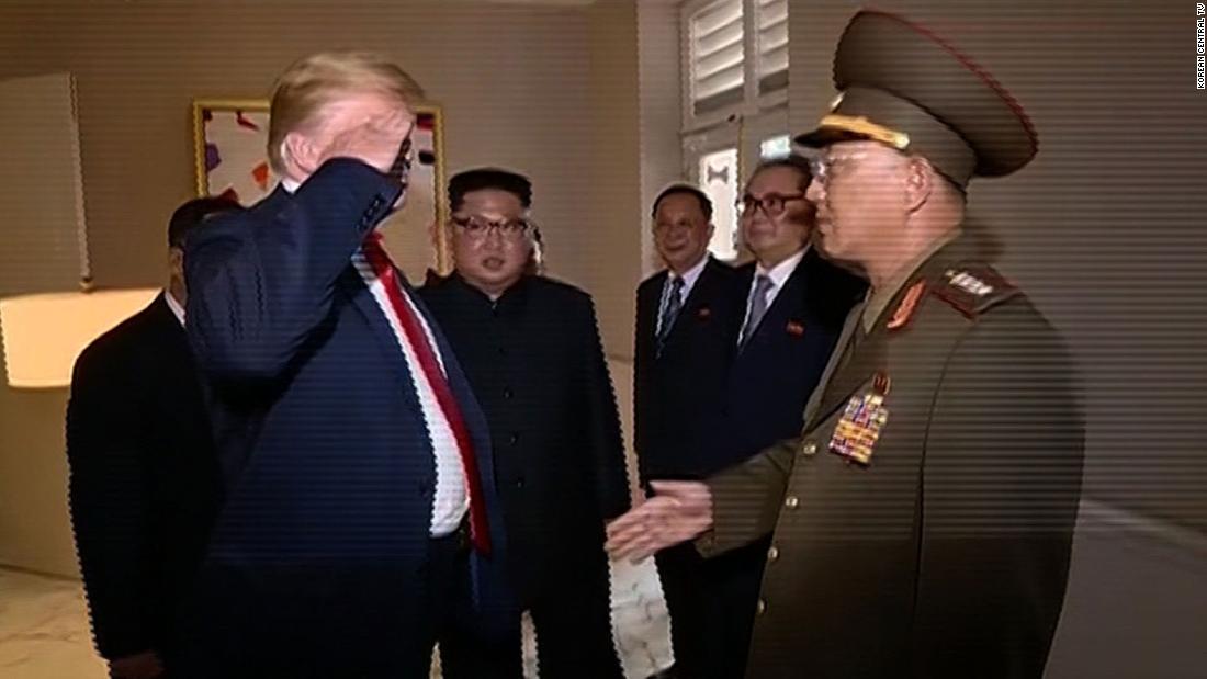 Watch Trump Salute North Korean General Cnn Video 