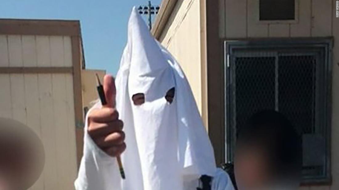 Hunger action cache California student wears KKK costume to school for project | CNN