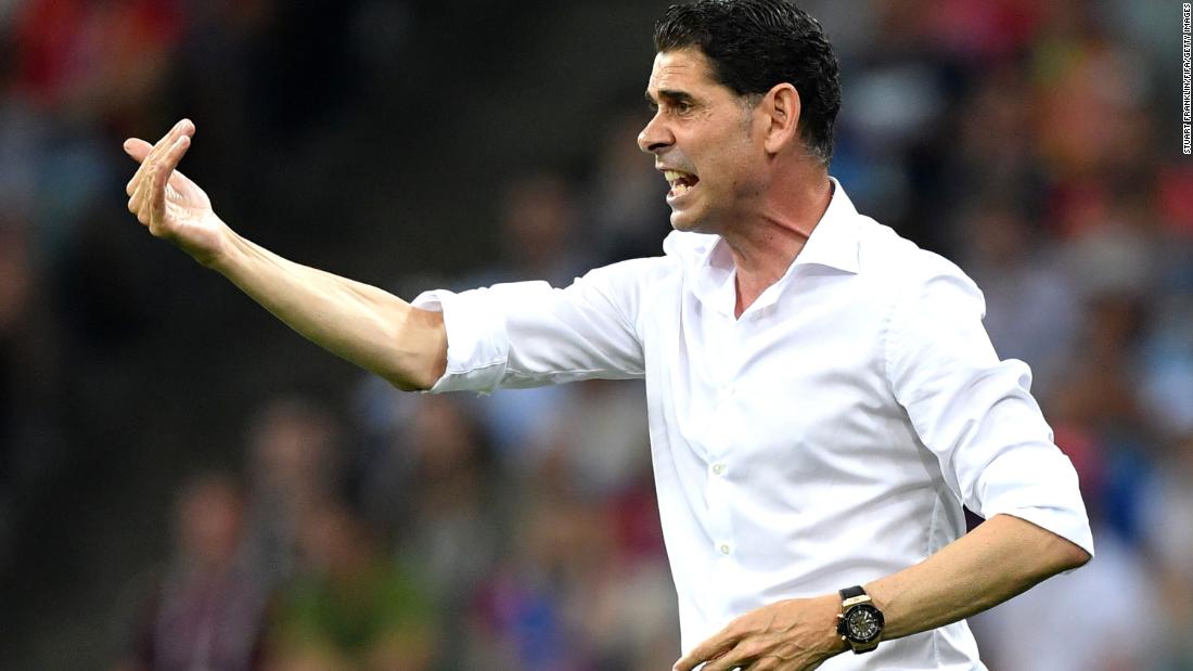 Fernando Hierro was making his debut as Spain&#39;s manager. The former captain took over when Spain fired Julen Lopetegui just before the tournament.