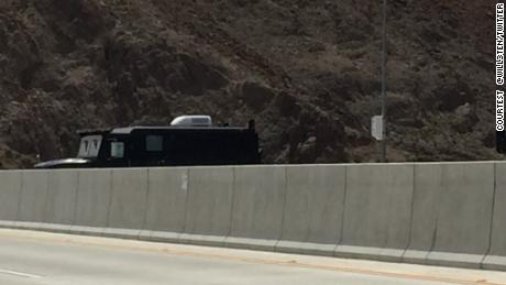 A man stopped his armored truck on the bridge near the Hoover Dam, blocking traffic for hours. 