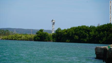 A guard tower on the Cuban side of Guantanamo Bay faces the US Naval Base. For decades, US and Cuban snipers have kept a constant eye on each other&#39;s movements. The area around the base -- dubbed &quot;the Cactus Curtain&quot; by US Marines -- is one of the last and longest-running fault lines of the Cold War.