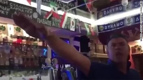 England fans filmed giving Nazi salutes at World Cup