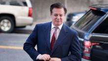 Paul Manafort arrives for a hearing at US District Court on June 15, 2018 in Washington, DC. - Manafort faces charges including conspiracy to launder money and conspiracy against the United States. Manafort was the first to be indicted by Special Counsel Robert Muller's investigation into Russian interference in the 2016 election. Today's hearing includes Manafort's arraignment on new charges concerning attempts to tamper with potential witnesses via an encrypted messaging platform. (Photo by Brendan Smialowski / AFP)        (Photo credit should read BRENDAN SMIALOWSKI/AFP/Getty Images)