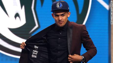 Trae Young at the 2018 NBA draft. 