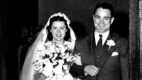 Rosanne and Karle Seydel on their wedding day, April 24, 1948.