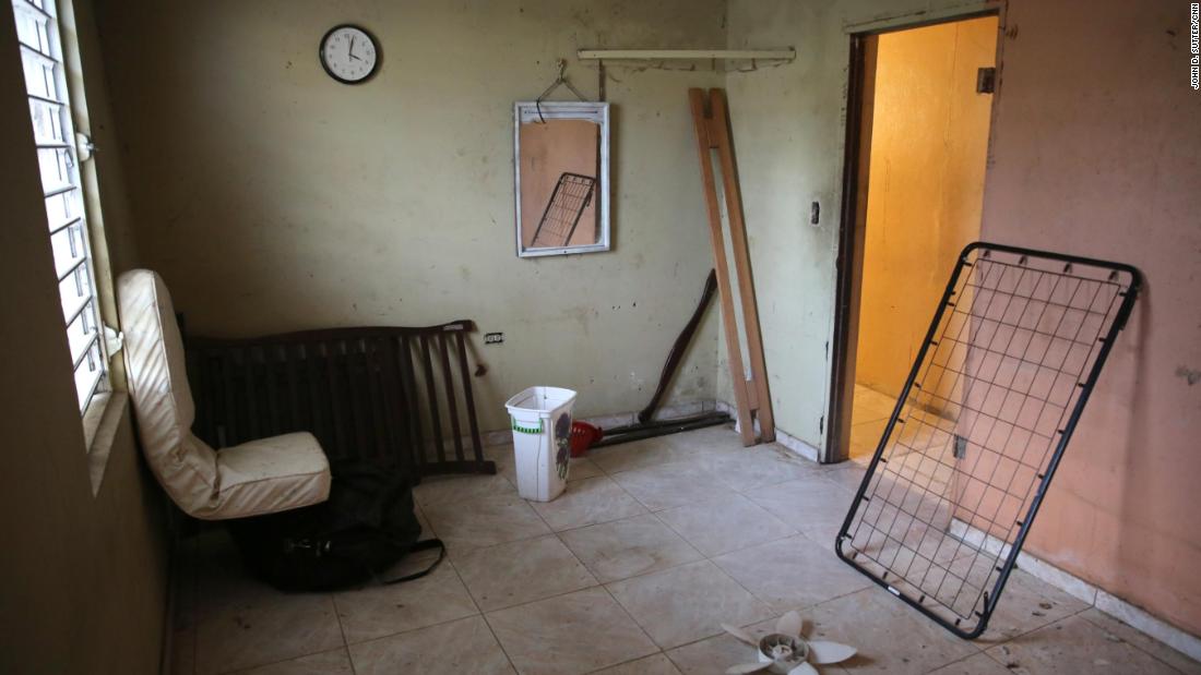 Ramon Diaz Garcia's room in Toa Baja, Puerto Rico, is hauntingly empty.
 