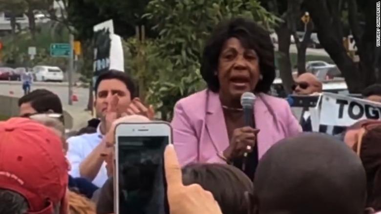 Maxine Waters Encourages Supporters To Harass Trump Administration 