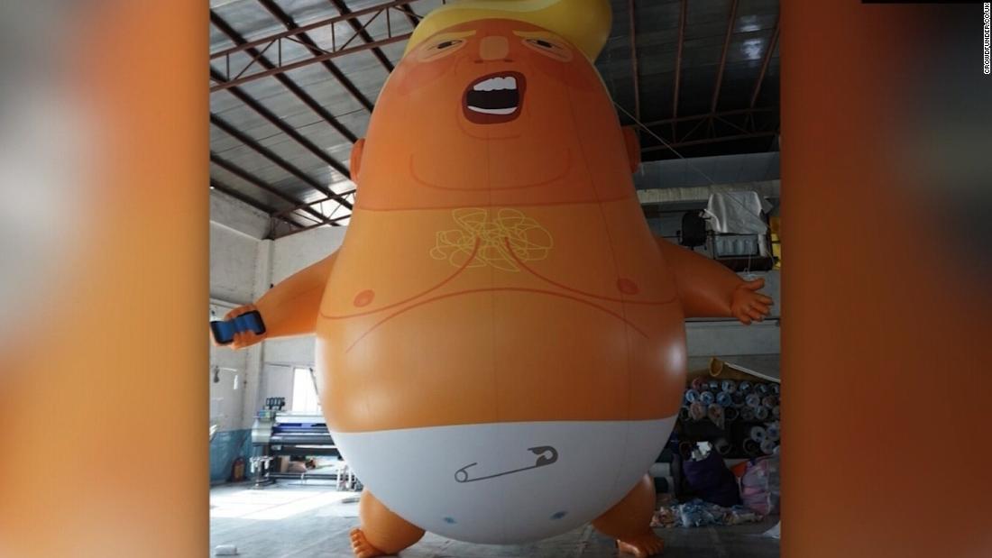 Download Activists mock Trump with baby blimp - CNN Video