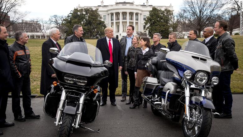 Trump blasts Harley-Davidson over production
