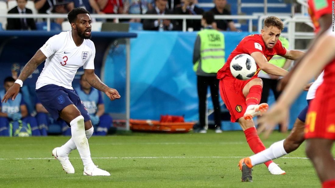 Belgium&#39;s Adnan Januzaj curls in a stunning goal against England on June 28. It was the only goal of the match.