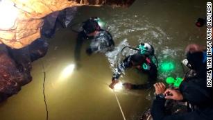 Missing kids rescued from Thai cave