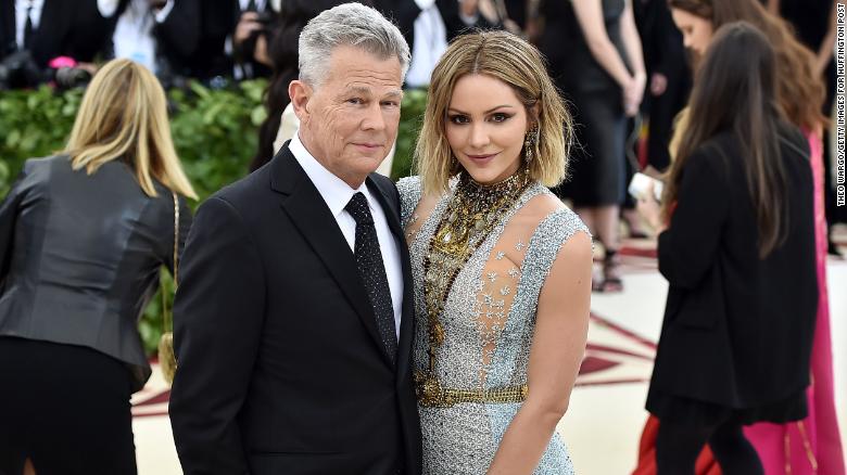 Recording artist David Foster and Katharine McPhee attend the Heavenly Bodies: Fashion &amp; The Catholic Imagination Costume Institute Gala at The Metropolitan Museum of Art on May 7, 2018 in New York City. 