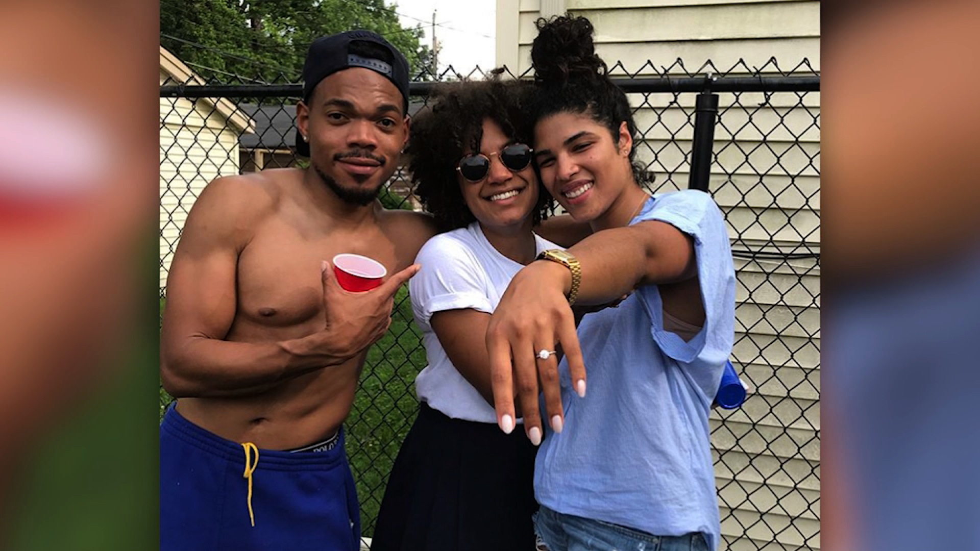 chance the rapper with wife