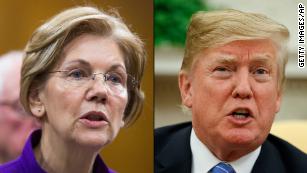 Trump slams Warren as she explores 2020 bid 