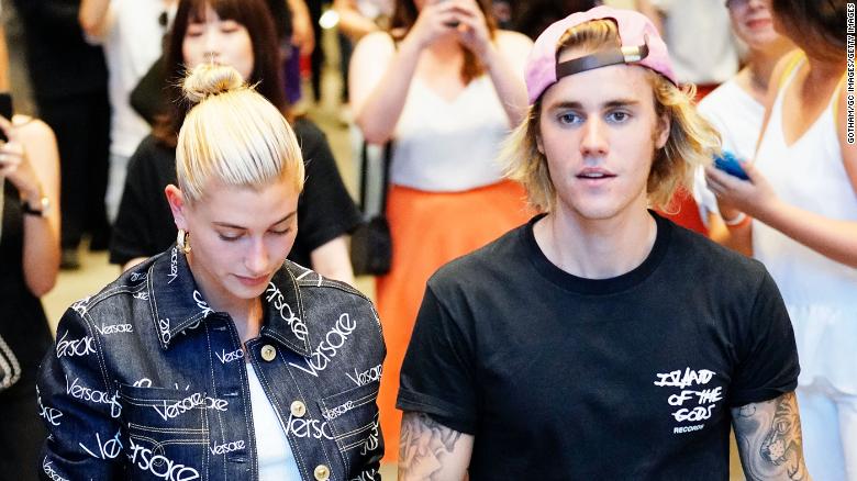 NEW YORK, NY - JULY 05:  Justin Bieber and Hailey Baldwin out and about in Dumbo on July 5, 2018.  (Photo by Gotham/GC Images)